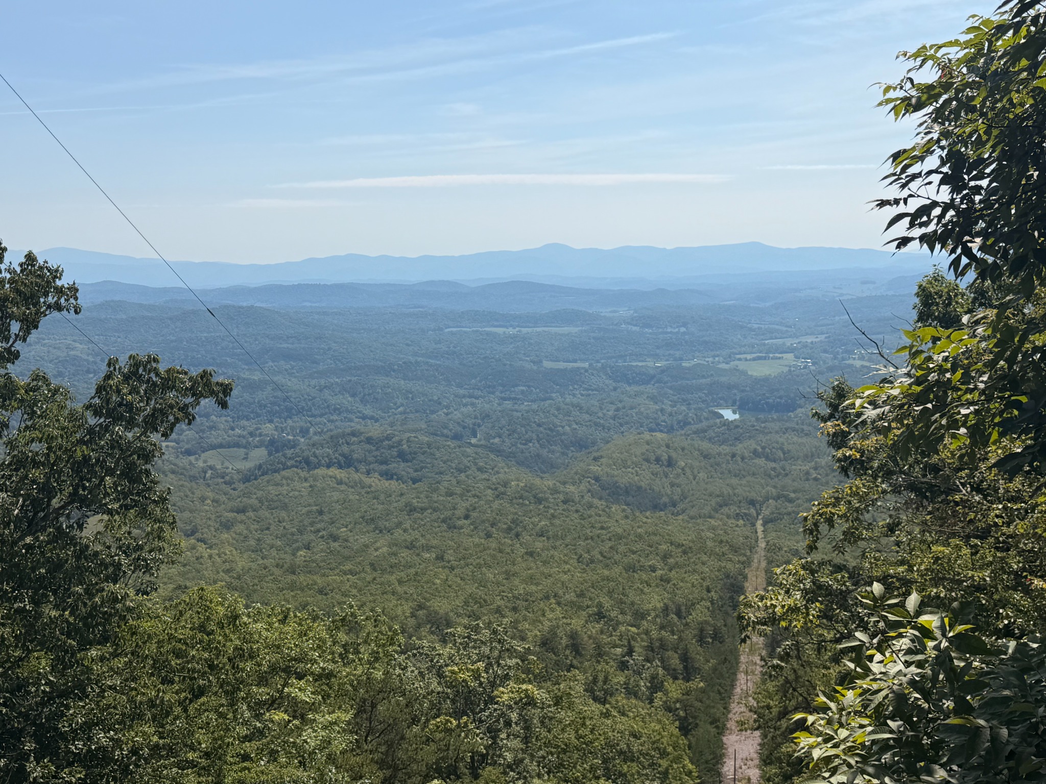 A wide view across the Blue Ridge landscape